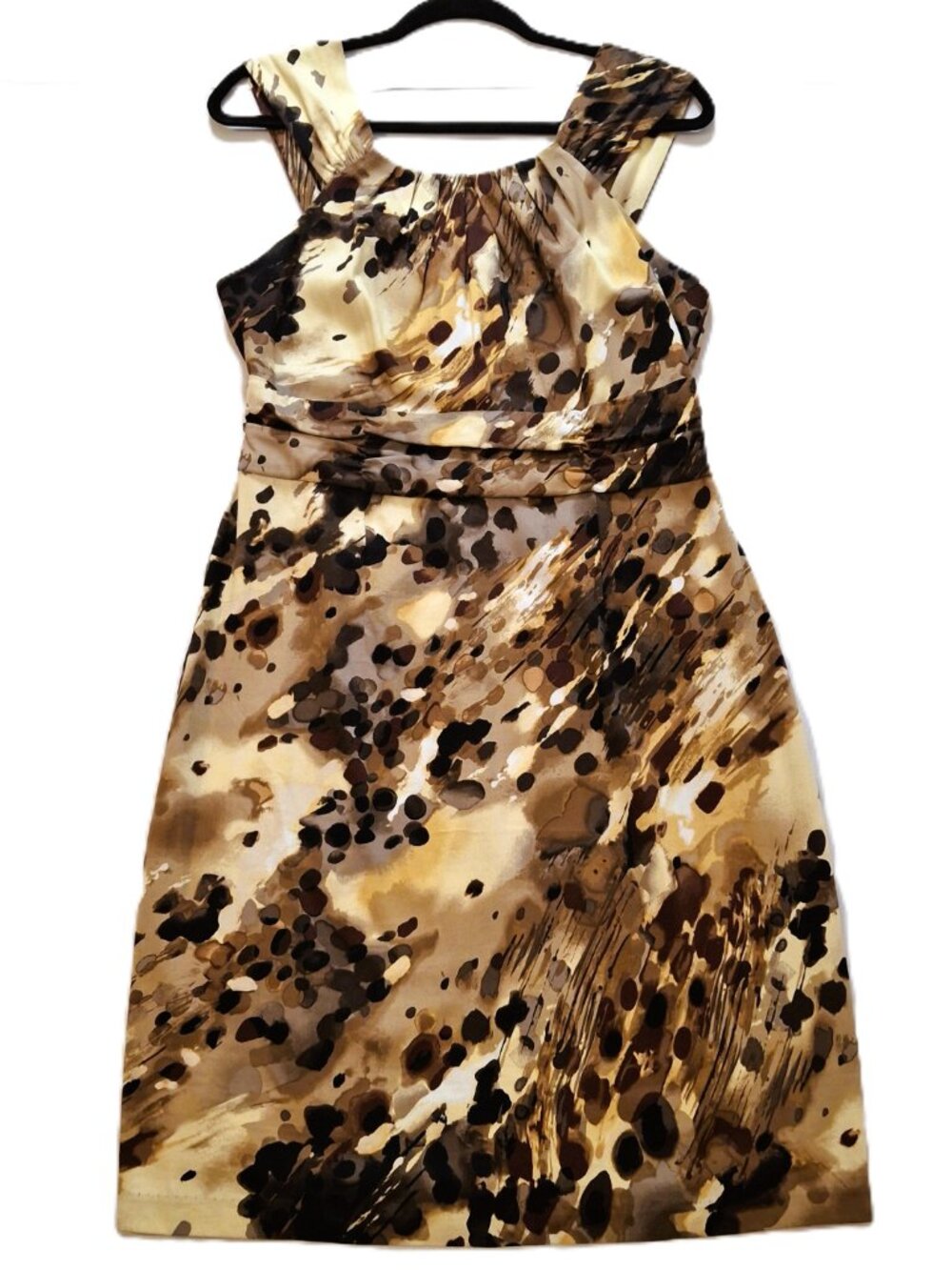 eConnected Apparel Satin Cotton Halter Dress Size M Colorful Breathable